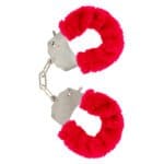 ToyJoy Furry Fun Wrist Cuffs Red
