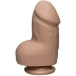 The D Fat D 6 Inch Vanilla Dildo With Balls