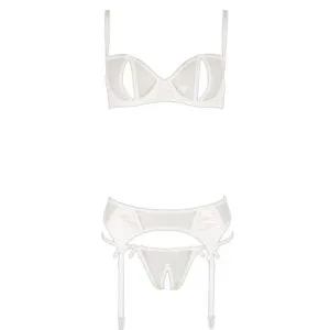 Cottelli Delicate Bra Set White