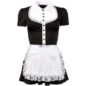 Cottelli Collection Costumes Black Maids Dress