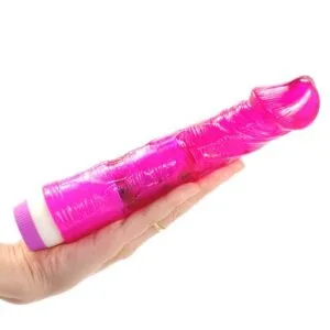 Waves Of Pleasure Flexible Penis Shaped Vibrator - 2 x AA