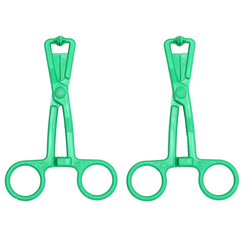Green Scissor Nipple Clamps With Metal Chain