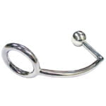 Rouge Stainless Steel Cock Ring With Anal Probe