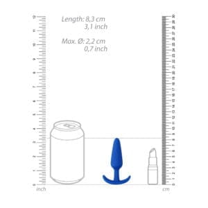 Beginners Size Slim Butt Plug Blue