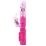 Pink Rabbit Vibrator With Thrusting Motion - 4 x AAA